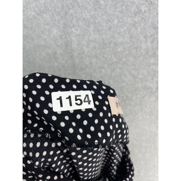 Philosophy Women's Blouse Black Polka Dot Long Sleeve Pull Over Size Medium - Picture 11 of 11